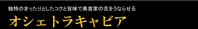 フレッシュキャビア オシェトラ タイトル